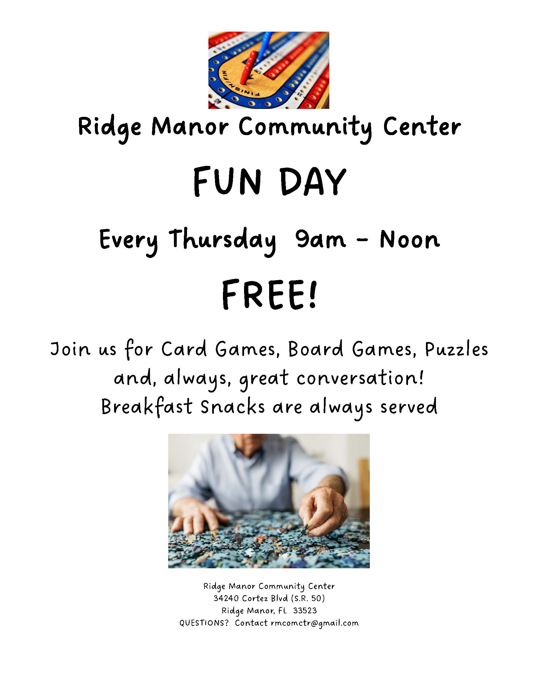 Trinity Ridge Community Center Events Community Center of Ridge Manor, Inc. – Ridge Manor Community Center